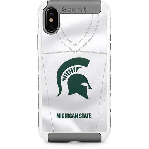 Michigan State University White Jersey iPhone Cases